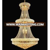 China Wholesale Cheap Luxury Vintage Glass Lamp Clear Ball Lights Large Hotel Lobby LED Pendant Crystal Lighting Chandelier