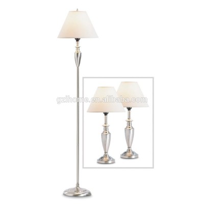 one floor lamp& two table lamp sets