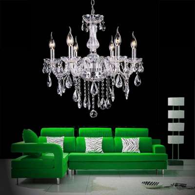 Home hall crystal pendant chandelier , modern big luxury crystal chandelier