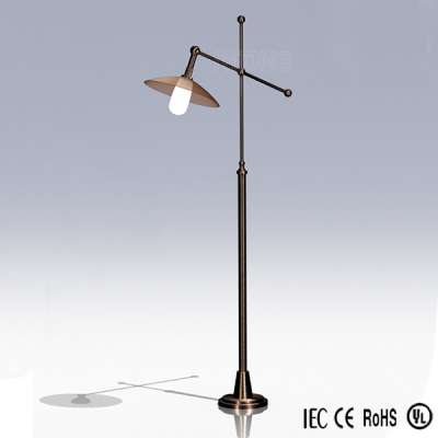 Wholesale Antique Rotatable Reading Side Arm Standing Lamps Adjustable Floor Lamp