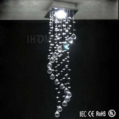 Beautiful Square Modern Small Led Crystal Chandeliers For Corridors Aisles Living Room Bedroom